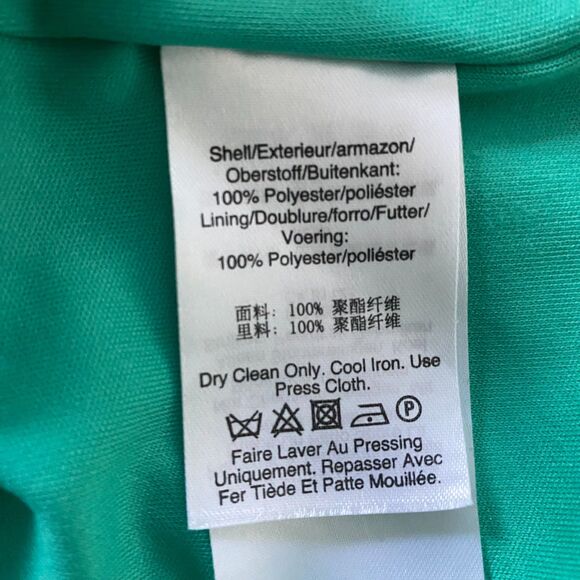 DKNY Dress Women's 8 Green Tunic Sleeveless Pleated Career Cocktail - Picture 5 of 6